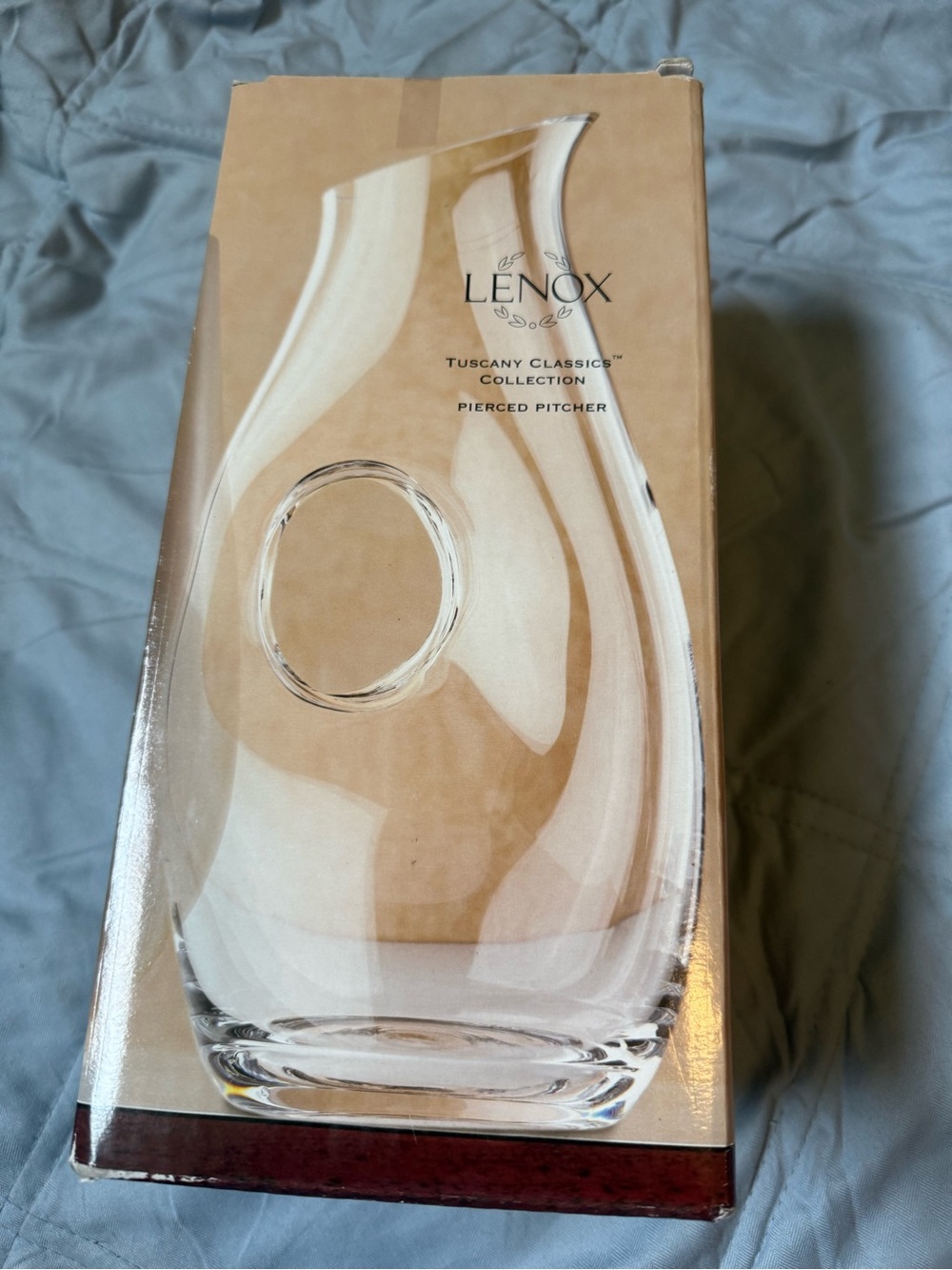 Lenox Tuscany Clear Pierced Pitcher